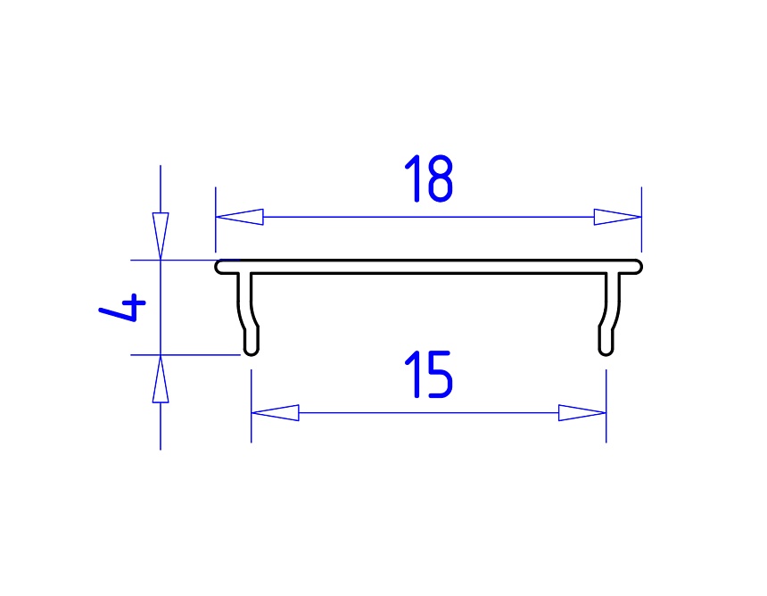 GP1600BK черный 2000*18*4